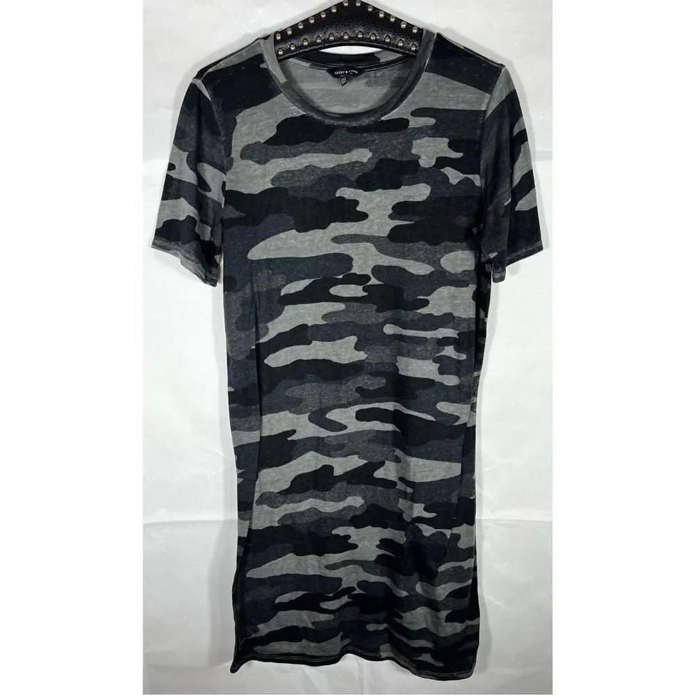 Lucky Brand Camo shirt dress